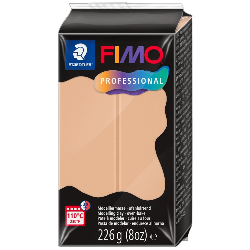 FIMO PROFESSIONAL pâte à modeler, durcissante au four, porcelaine, 226 g