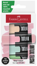 Faber-Castell Mini markeerstiften TXTLNR pastel, navulbaar, 8 stuks