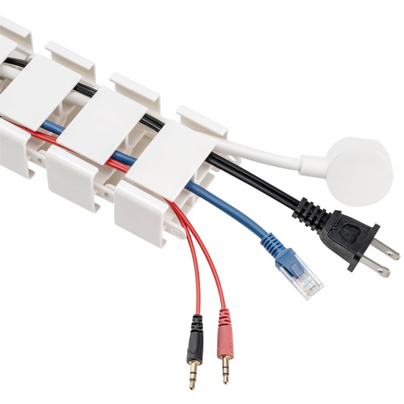 LogiLink cable trunking, white, flexible spiral tube, 1347 mm
