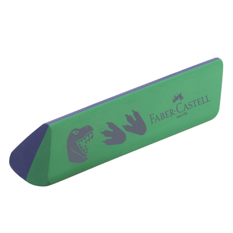 Faber-Castell gomme Licorne, rose/violet, triangulaire, sans PVC