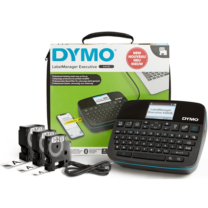 DYMO labelprinter LabelManager 640 CB, AZERTY, Bluetooth, met etui