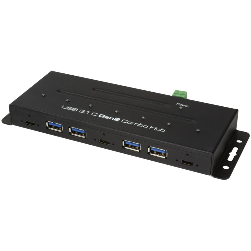 LogiLink Hub industriel USB 3.2, 7 ports, noir
