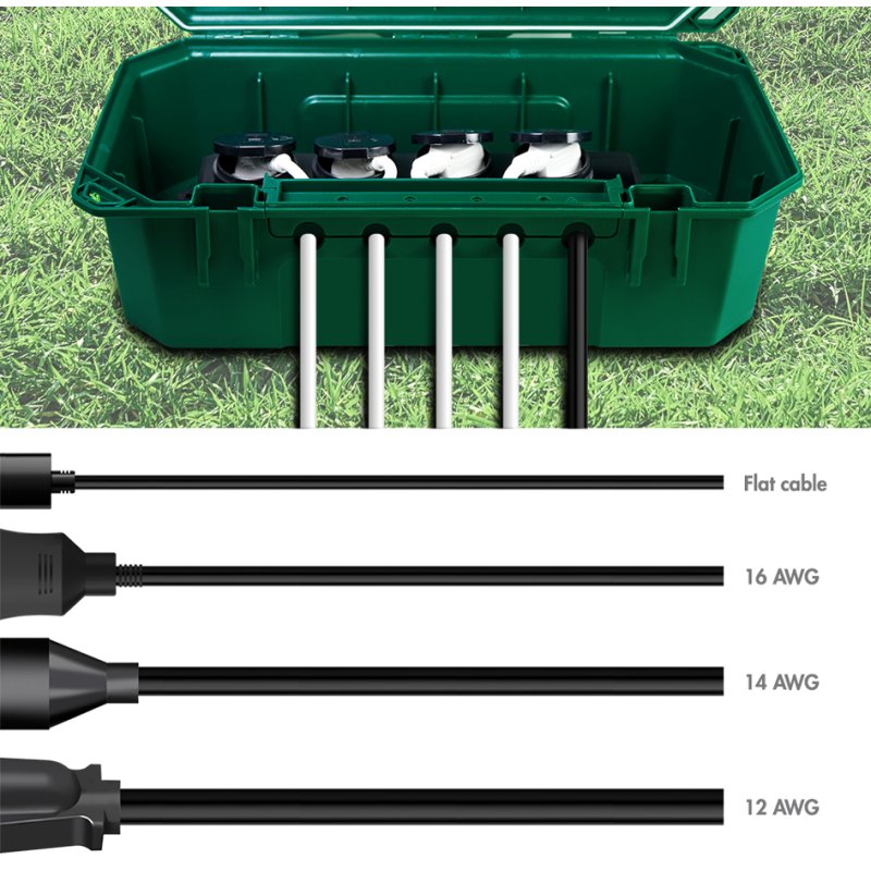 LogiLink boîtier électronique extérieur, 4-prise, IP54, vert