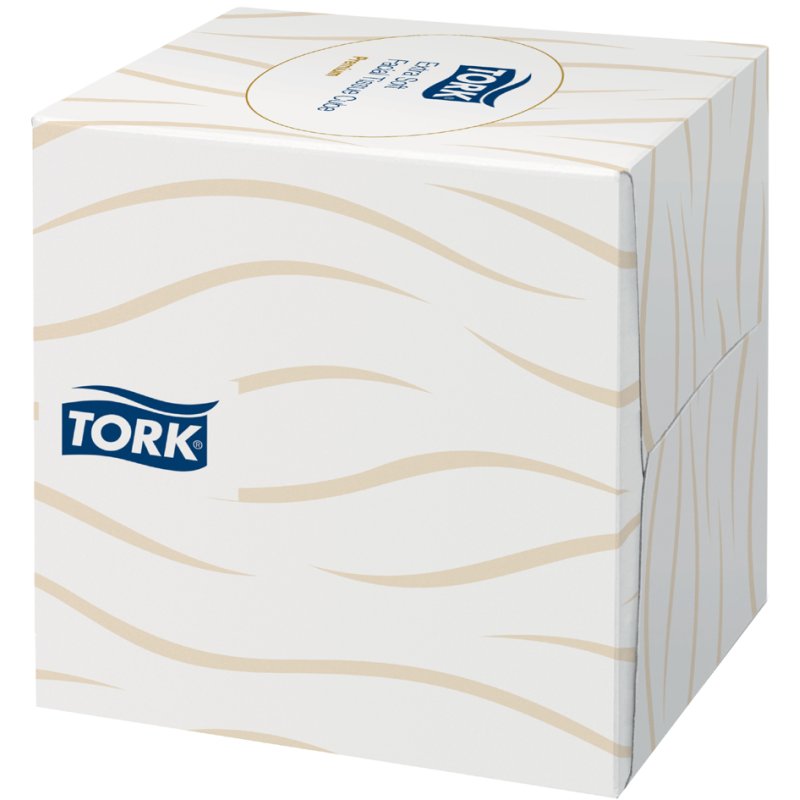 Tork zachte cosmetische doekjes, 2-laags, wit, 100 stuks