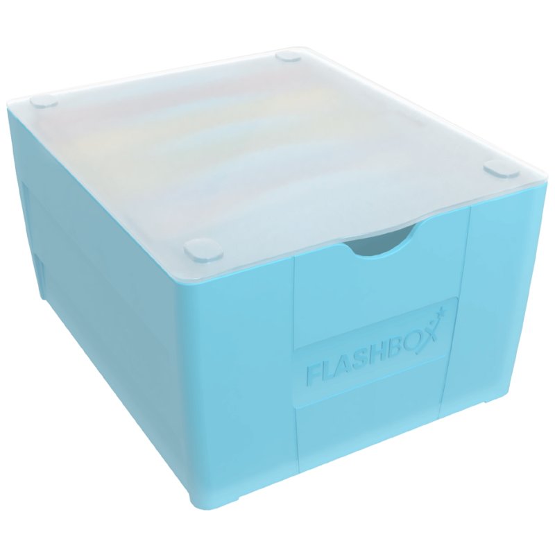 Oxford Flashbox ensemble de démarrage, bleu pastel, 500 cartes, incl. 32 flashcards
