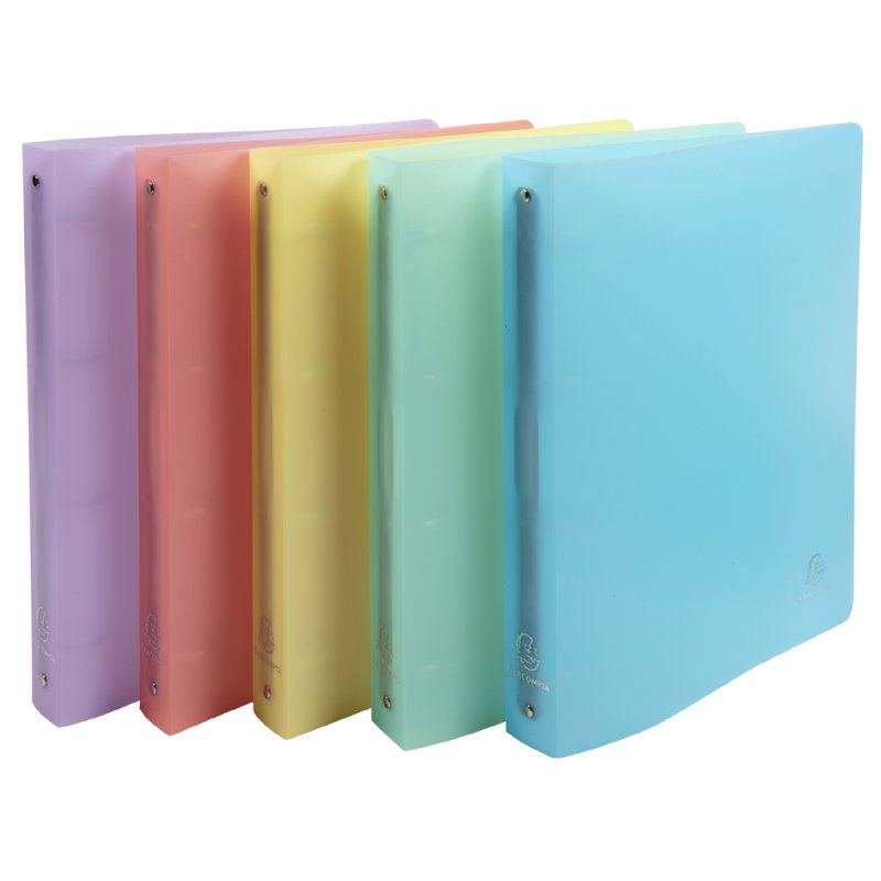 EXACOMPTA ring binder Chromaline, O-shaped rings, 40 mm, assorted colours, 5 pieces