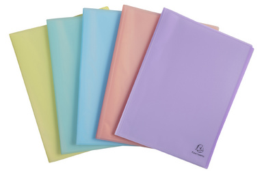 EXACOMPTA zichtmappen Chromaline, A4, 20 hoezen, gesorteerde pastelkleuren