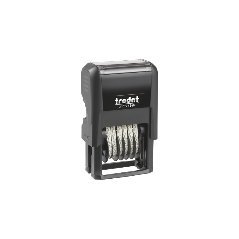 Trodat cijferstempel Printy 4.0 4846, 6-cijferig, zelfinkleurend, zwart