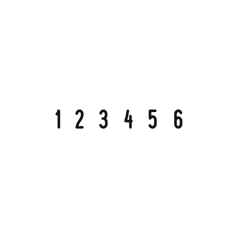 Trodat cijferstempel Printy 4.0 4846, 6-cijferig, zelfinkleurend, zwart