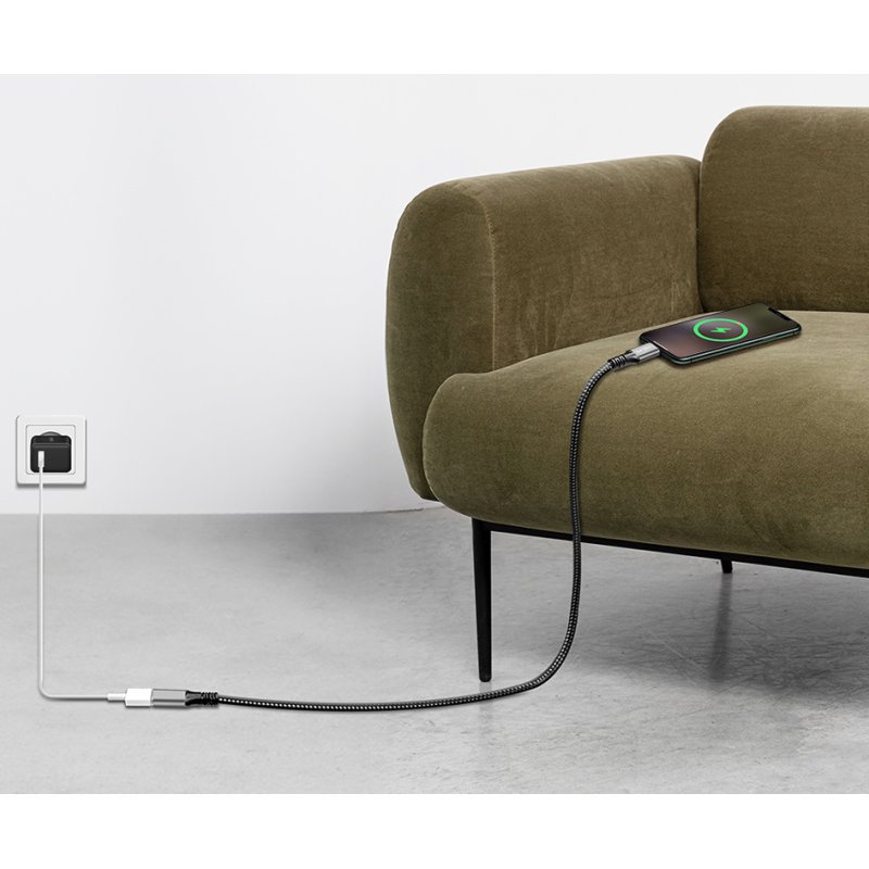 LogiLink Câble d'extension USB-C 3.2 Gen2, boîtier aluminium, noir/gris, 1 mètre