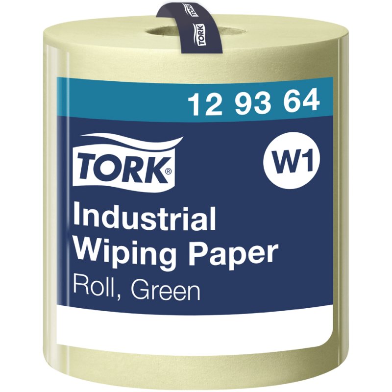 Tork industrial cleaning roll, Advanced quality, green, 369 mm