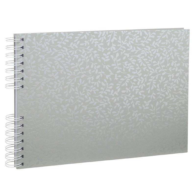 EXACOMPTA album à spirales photo AutentiK, 320 × 220 mm, gris-bleu, 50 pages blanches