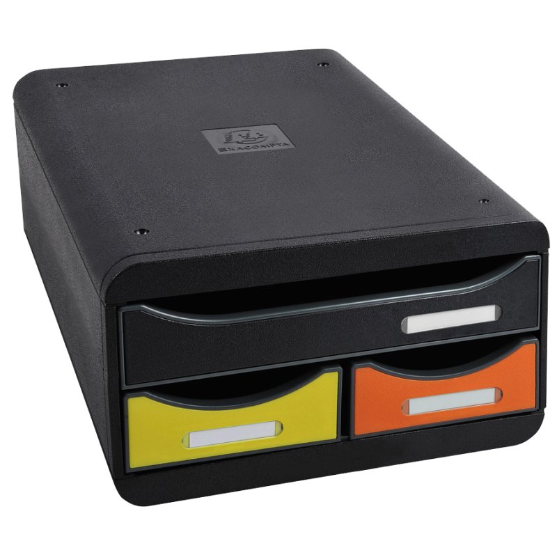 EXACOMPTA ladebox SMALL-BOX, 3 laden, harlekin, 278×347 mm