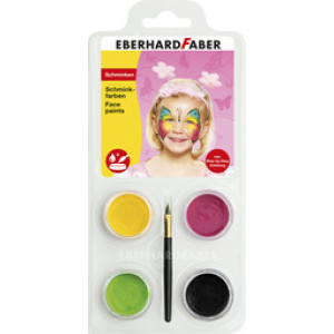 EBERHARD FABER schminkset tijger, 4 kleuren, inclusief penseel