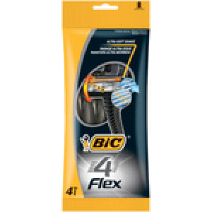 Bic wegwerpmesjes 4 Flex, voor heren, 4 stuks