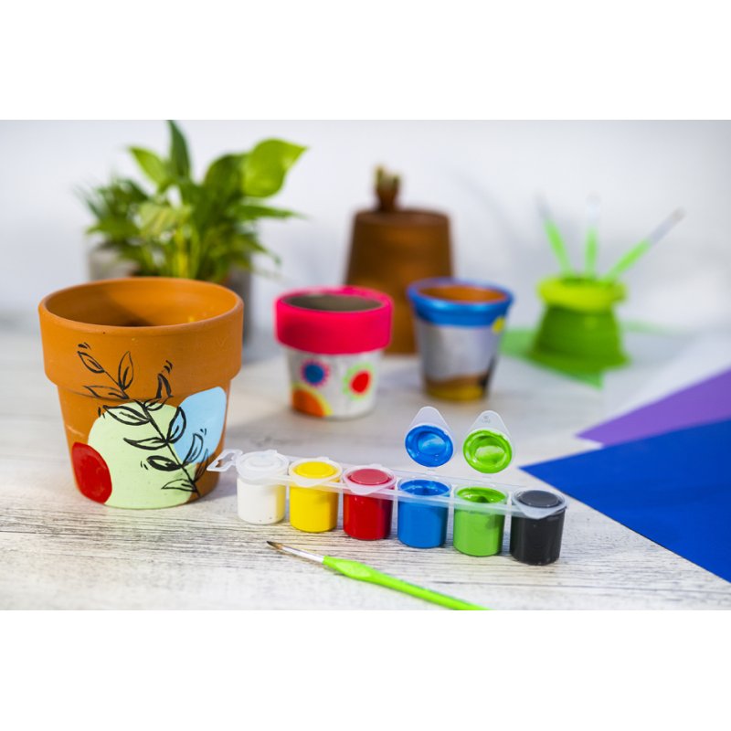 EBERHARD FABER peinture scolaire EFA Color, étui 6 pièces, 6 × 25 ml