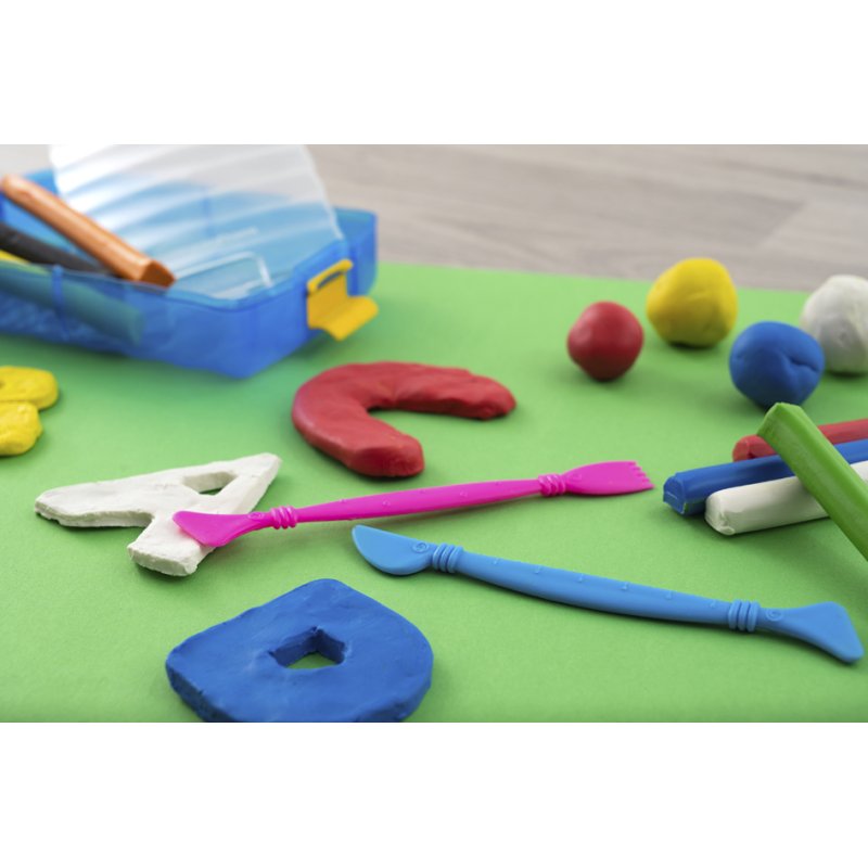 EBERHARD FABER Pâte à modeler WINNER, boîte en plastique 14 pièces, 14 barres
