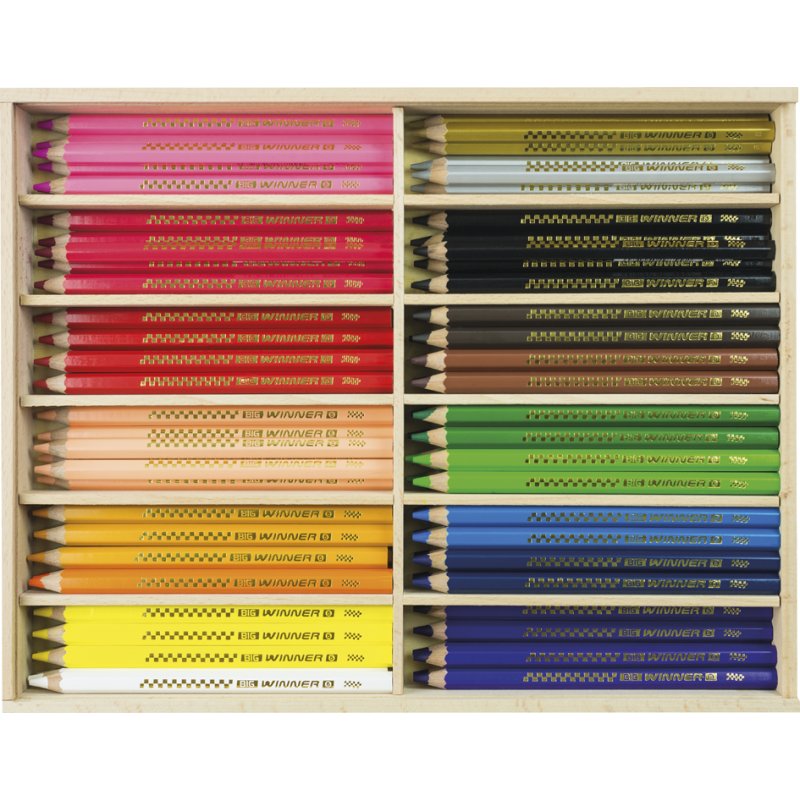 EBERHARD FABER crayons de couleur Big Winner, hexagonaux, noyau 6 mm, 96 pièces