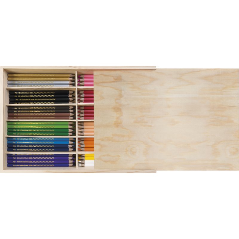 EBERHARD FABER THE WINNER colouring pencil, hexagonal, 18 colours, 144 pieces