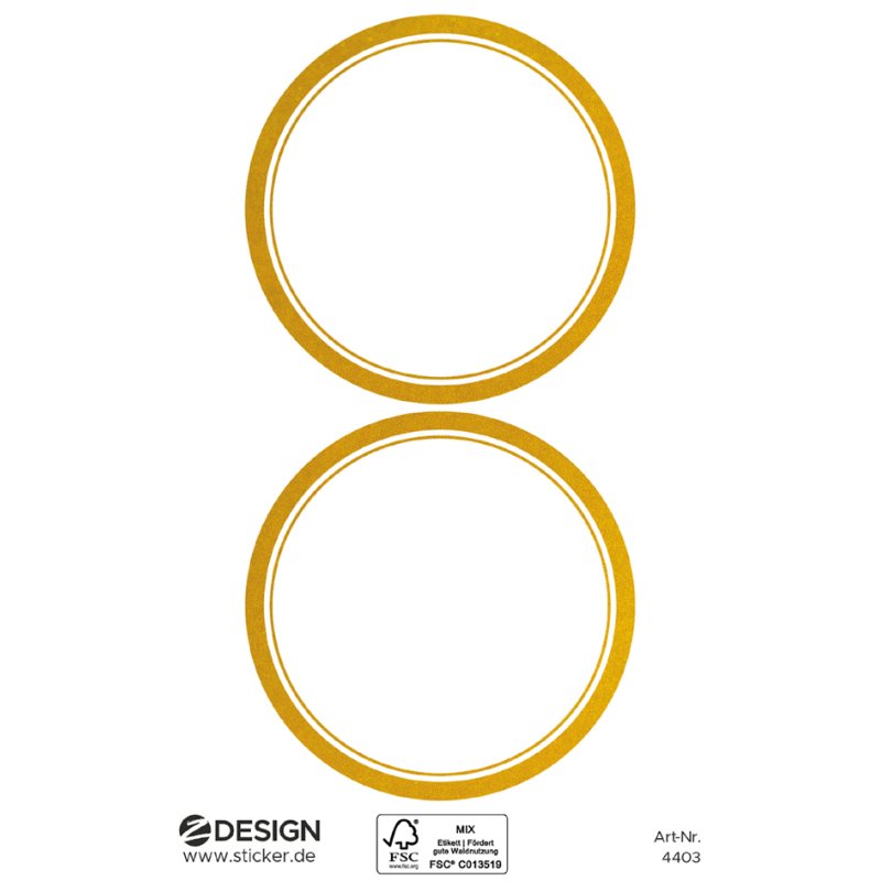 AVERY Zweckform étiquettes ménagères, listel doré, 70×21 mm, 12 pièces
