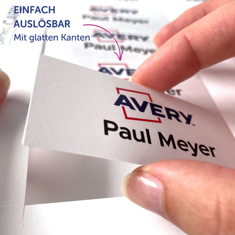 AVERY Zweckform étiquettes à insérer, 74×34 mm, blanc, 160 pièces