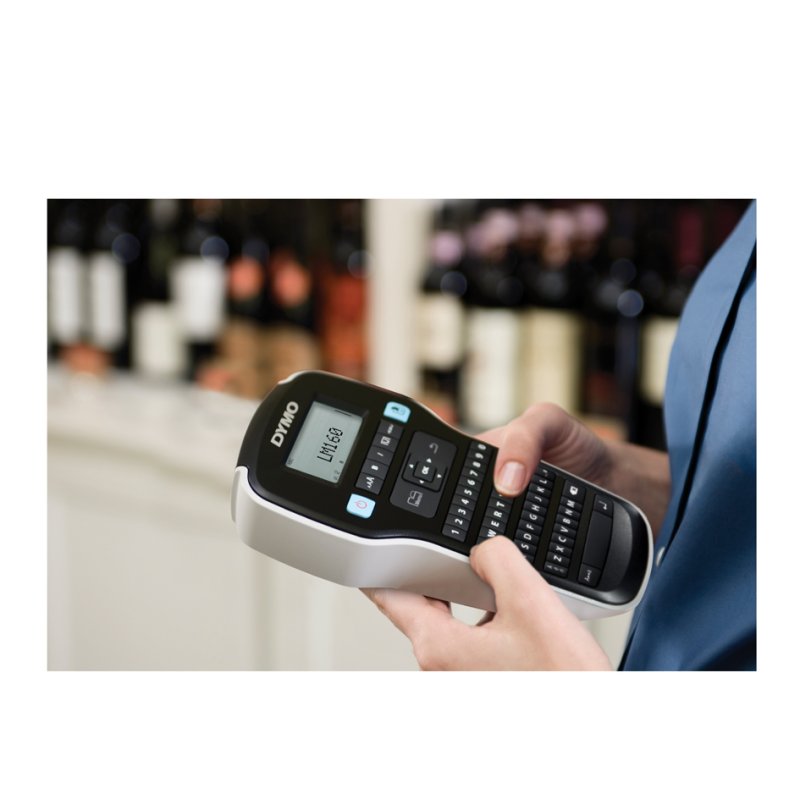 DYMO labelmaker 160, 2 regels per etiket, LCD-display, incl. 3 D1-banden