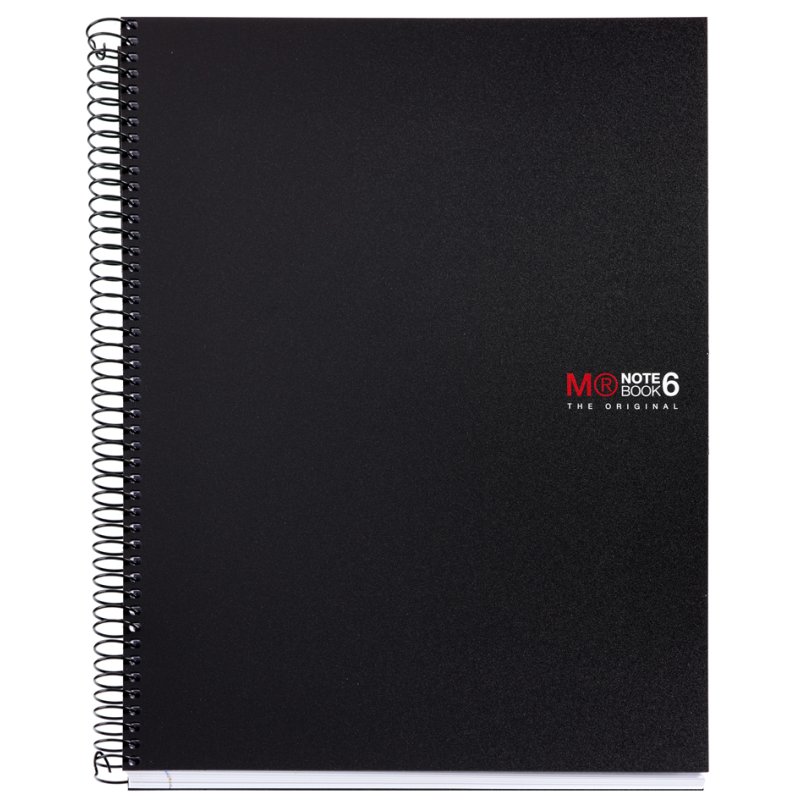 MIQUELRIUS collegeblok Notebook THE ORIGINAL, A4, geruit, zwart, 150 vel