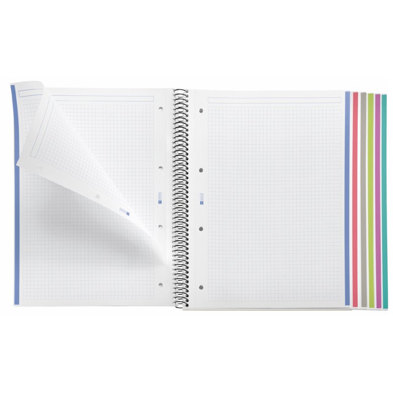 MIQUELRIUS collegeblok Notebook THE ORIGINAL, A4, geruit, zwart, 150 vel
