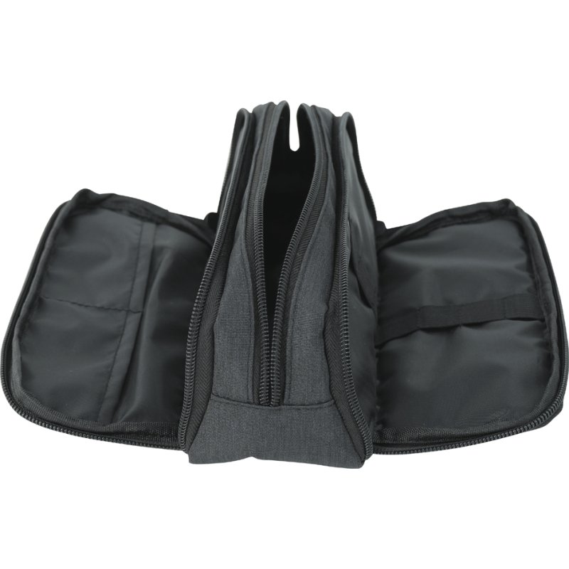 EBERHARD FABER pennenetui, antraciet/zwart, polyester, 230×90×100 mm