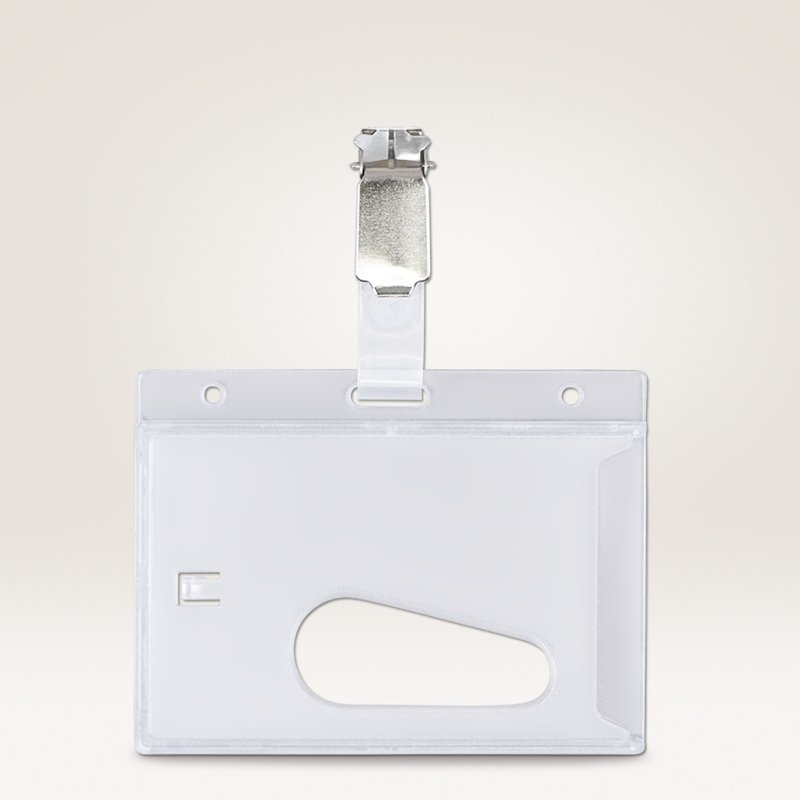 AVERY porte-badges avec clip, transparent, 54 × 85 mm, 25 pièces