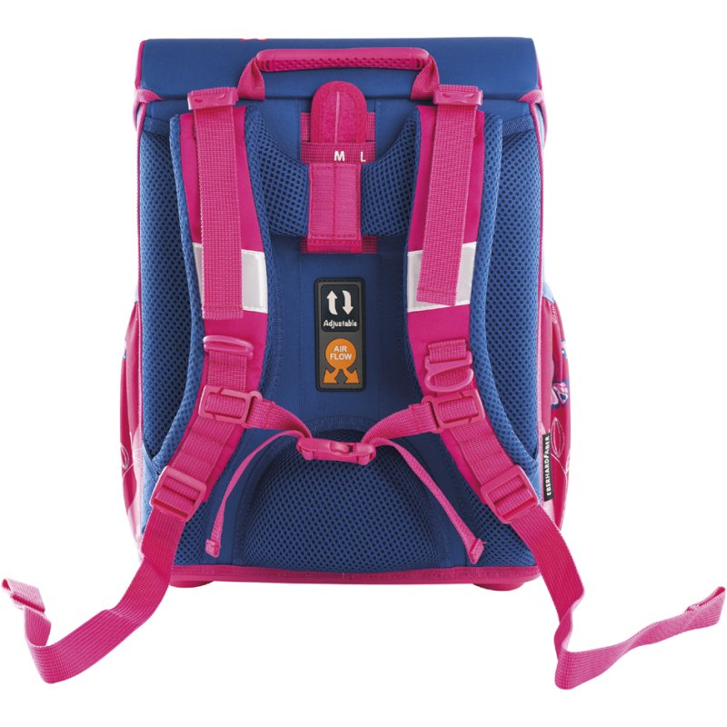 EBERHARD FABER ensemble cartable EFAlino papillon, 4 pièces, polyester, rose/bleu