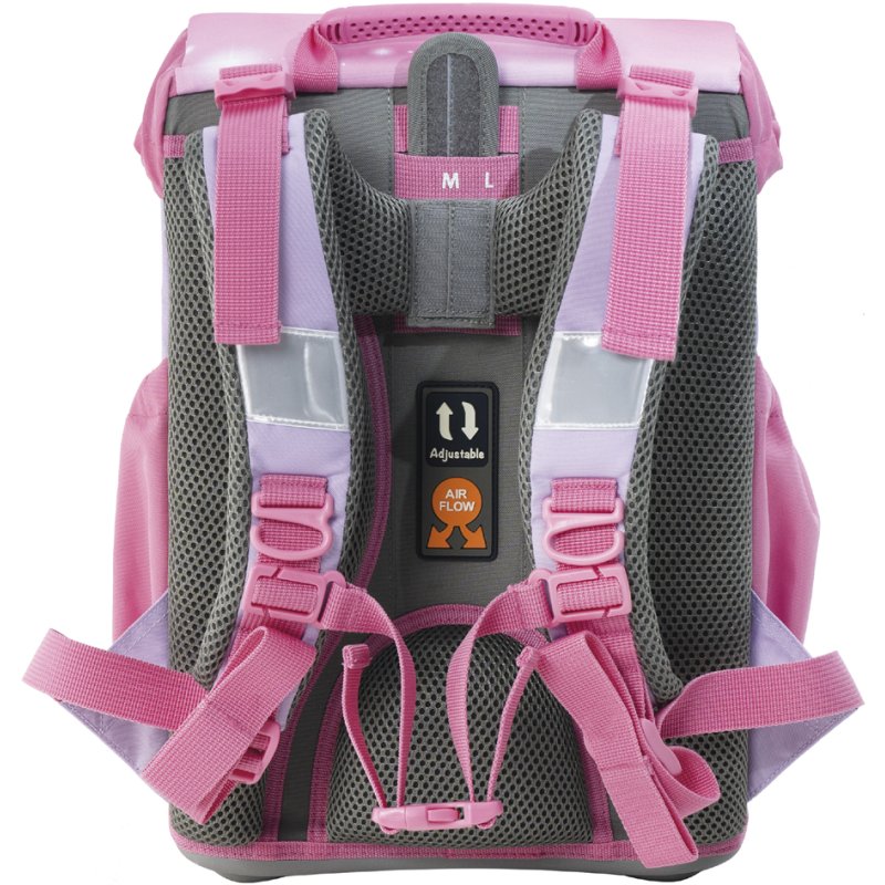 EBERHARD FABER ensemble cartable scolaire EFAlino Vlinder II, 4 pièces, rose, 18 litres