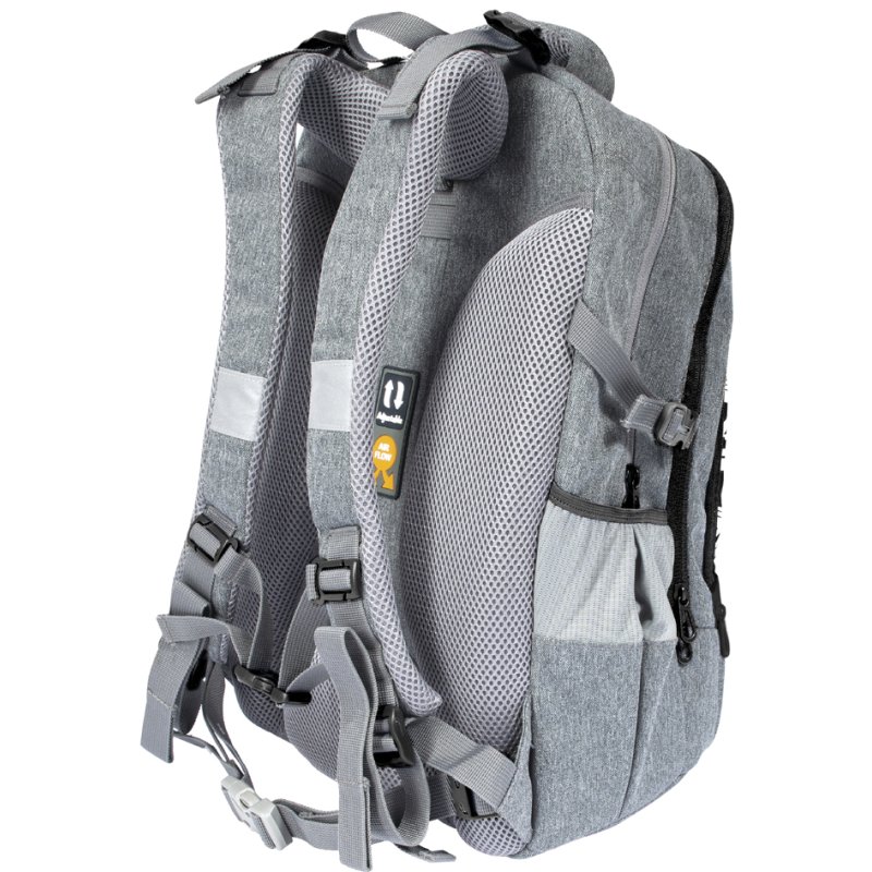 EBERHARD FABER schoolrugzak X-Style, grijs/zwart, 30 liter