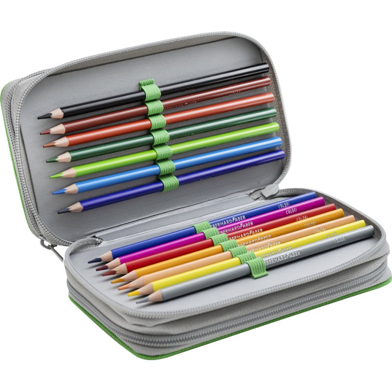 EBERHARD FABER etui Triple Decker voetbal, groen/grijs