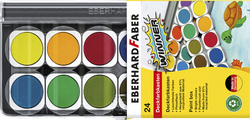 EBERHARD FABER dekverf set WINNER, 24 kleuren, 51% gerecycled materiaal