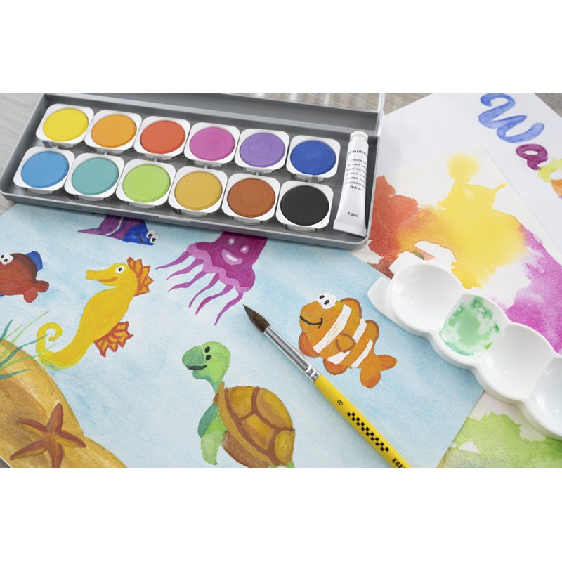 EBERHARD FABER ensemble de peinture de couverture WINNER, 24 couleurs, 51% matière recyclée