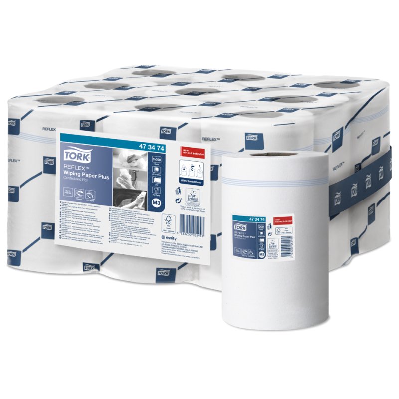 Tork rouleau de nettoyage tout-en-un, 1 pli, blanc, 120,1 m