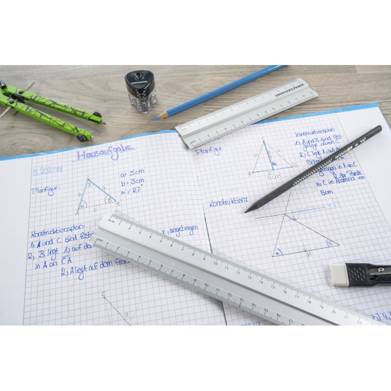 EBERHARD FABER metalen liniaal, aluminium, 300 mm