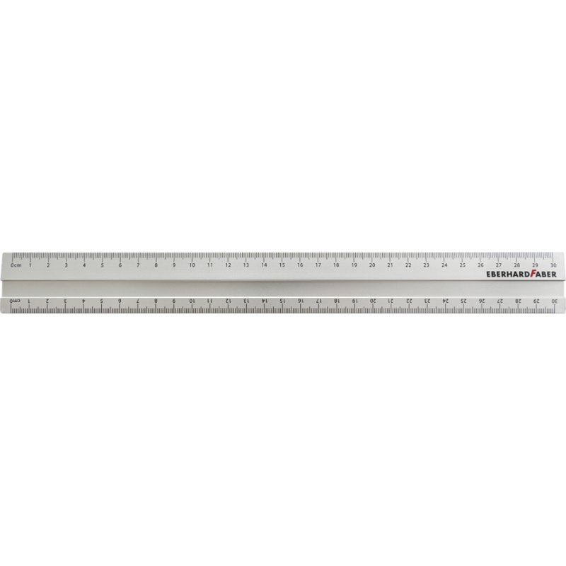EBERHARD FABER metalen liniaal, aluminium, 300 mm