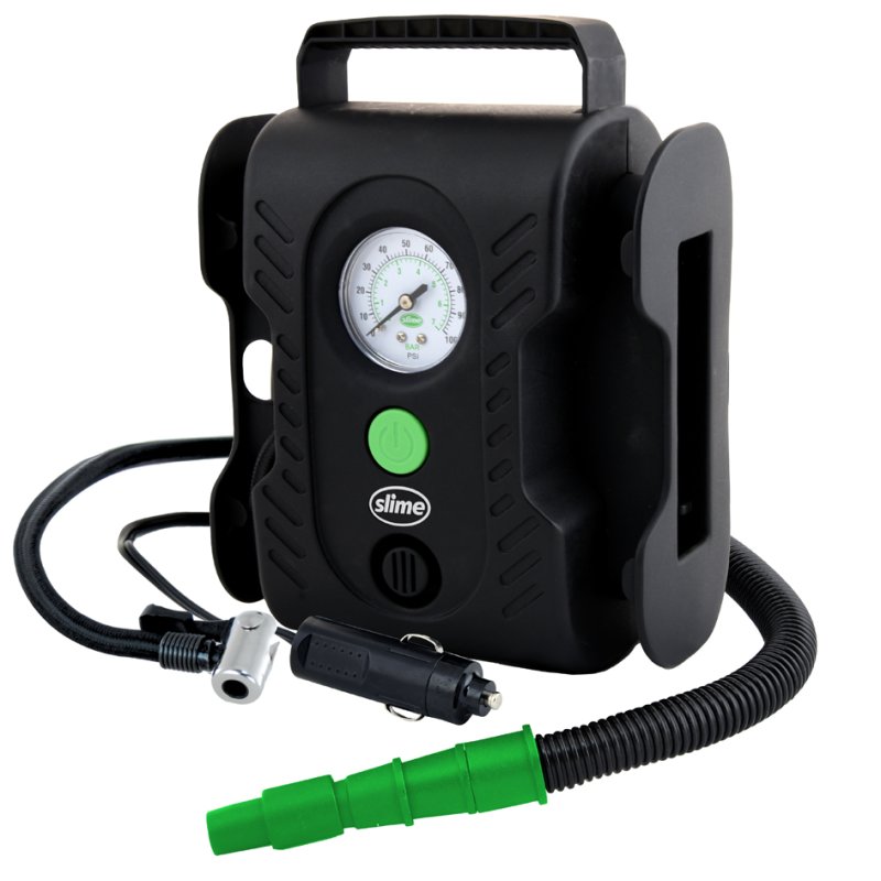 IWH Slime Multi-Purpose compressor, 0-7 bar, 12V adapter, LED light