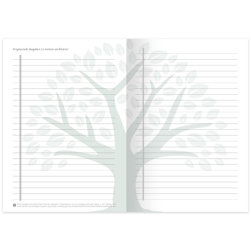 RNK Verlag family tree form Mijn Stamboom, A2, 160 g/m², 127 persons