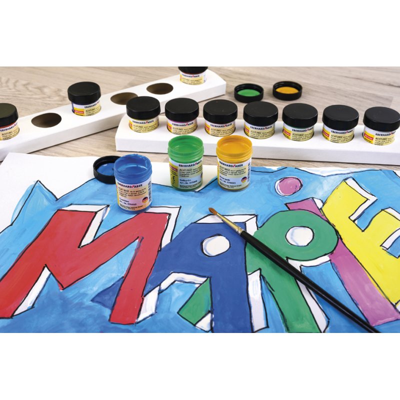 EBERHARD FABER EFA Color peinture opaque set, 13 couleurs, 13 x 18 ml