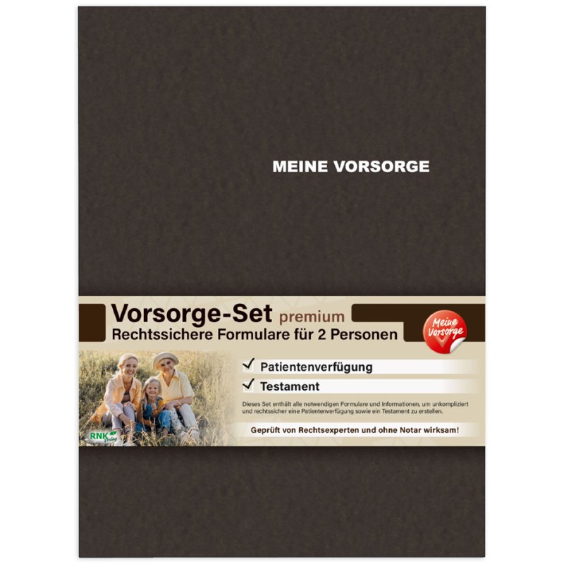 RNK Verlag precautionary set 'My Precaution', for 1 person, 240×320 mm