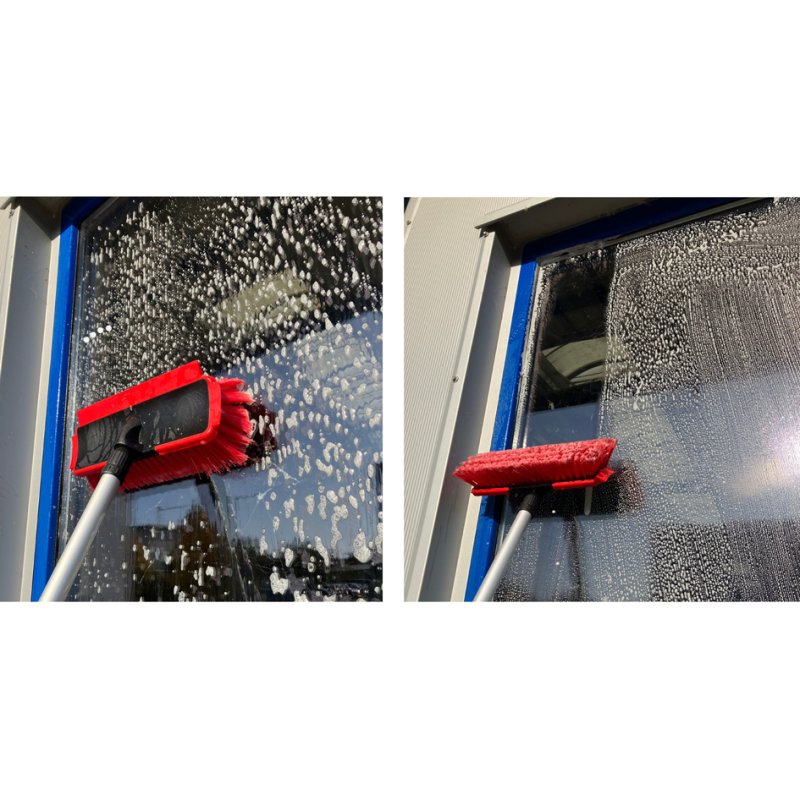 IWH planche de lavage auto télescopique, 110-175 cm, acier aluminium, embout caoutchouc doux