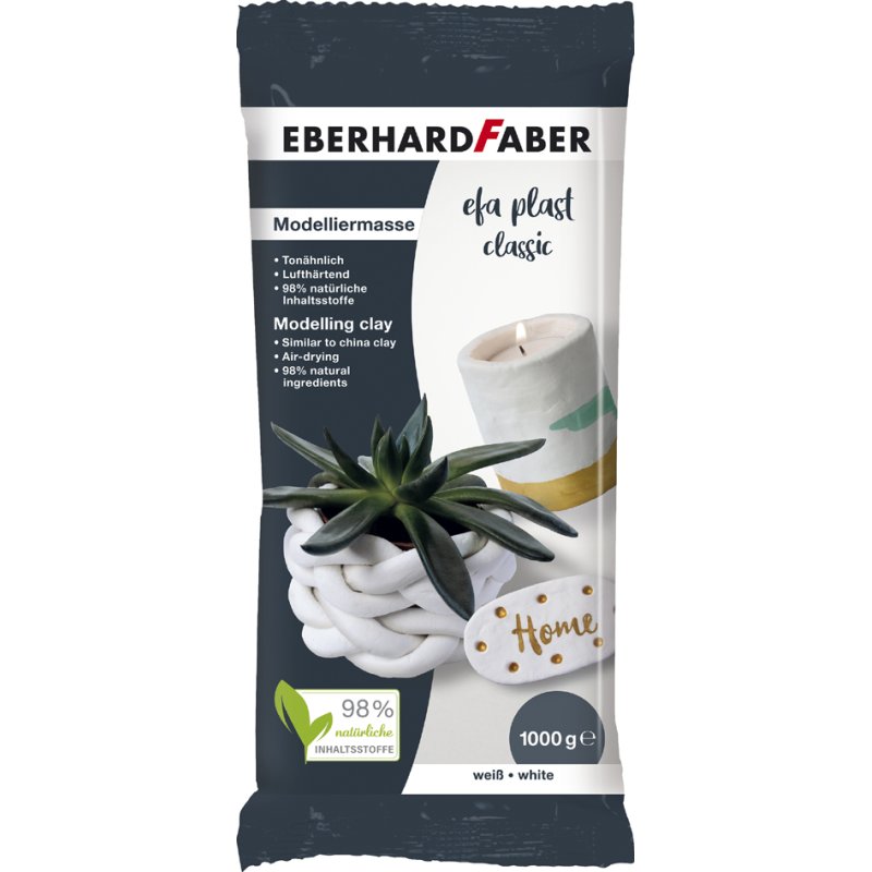 EBERHARD FABER boetseerklei EFA Plast classic, terracotta, luchthardend, 500 g