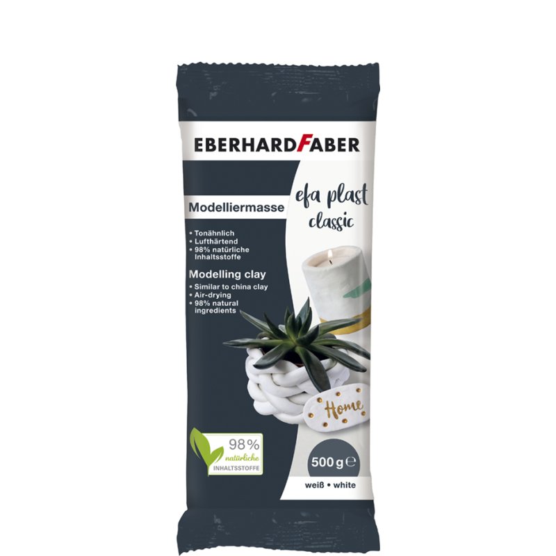 EBERHARD FABER boetseerklei EFA Plast classic, terracotta, luchthardend, 500 g