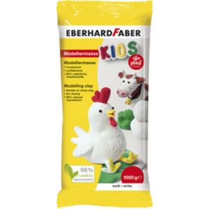 EBERHARD FABER EFA Plast KIDS boetseerklei, wit, 1000 g