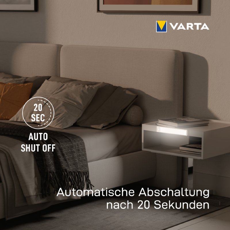 VARTA LED onderbouwlamp Motion Sensor Slim Light, bewegingssensor, warmwit, oplaadbaar