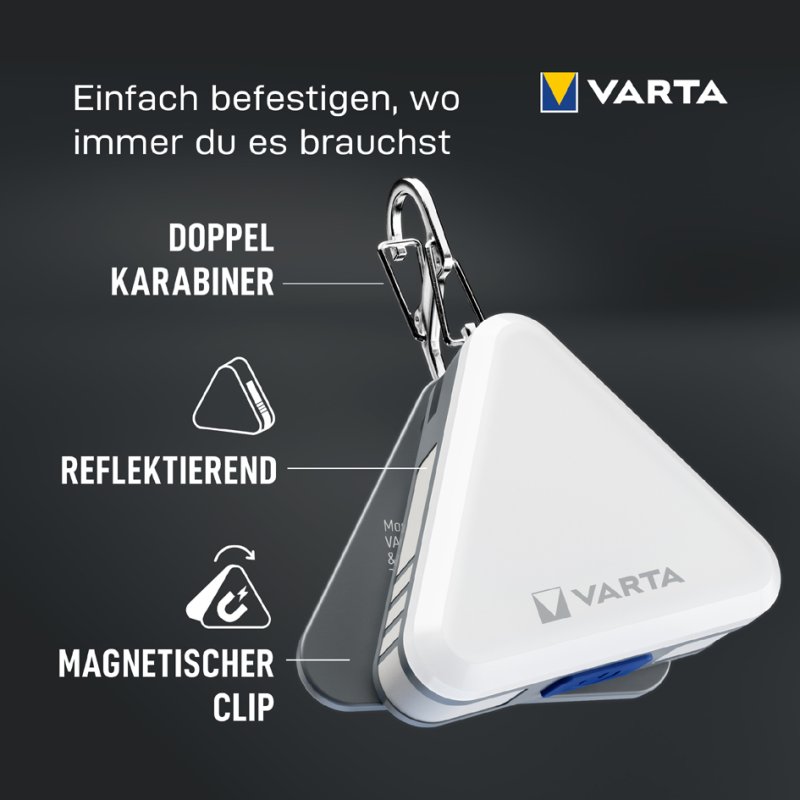 VARTA zaklamp Magnetic Safety Light, magnetisch, 5 lichtstanden, IP54