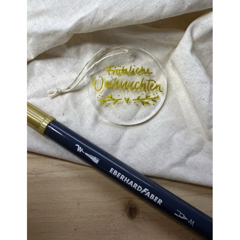 EBERHARD FABER Metallic Duo markers, gold and silver, 2 pieces